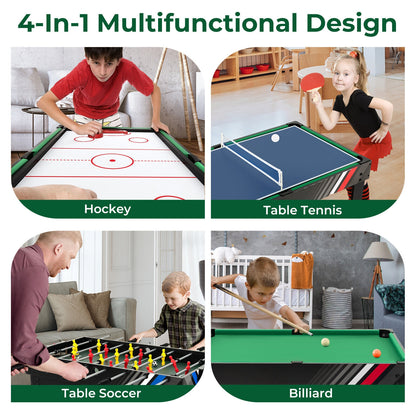 4-in-1 Multi Game Table with Pool Billiards Game Room at Gallery Canada
