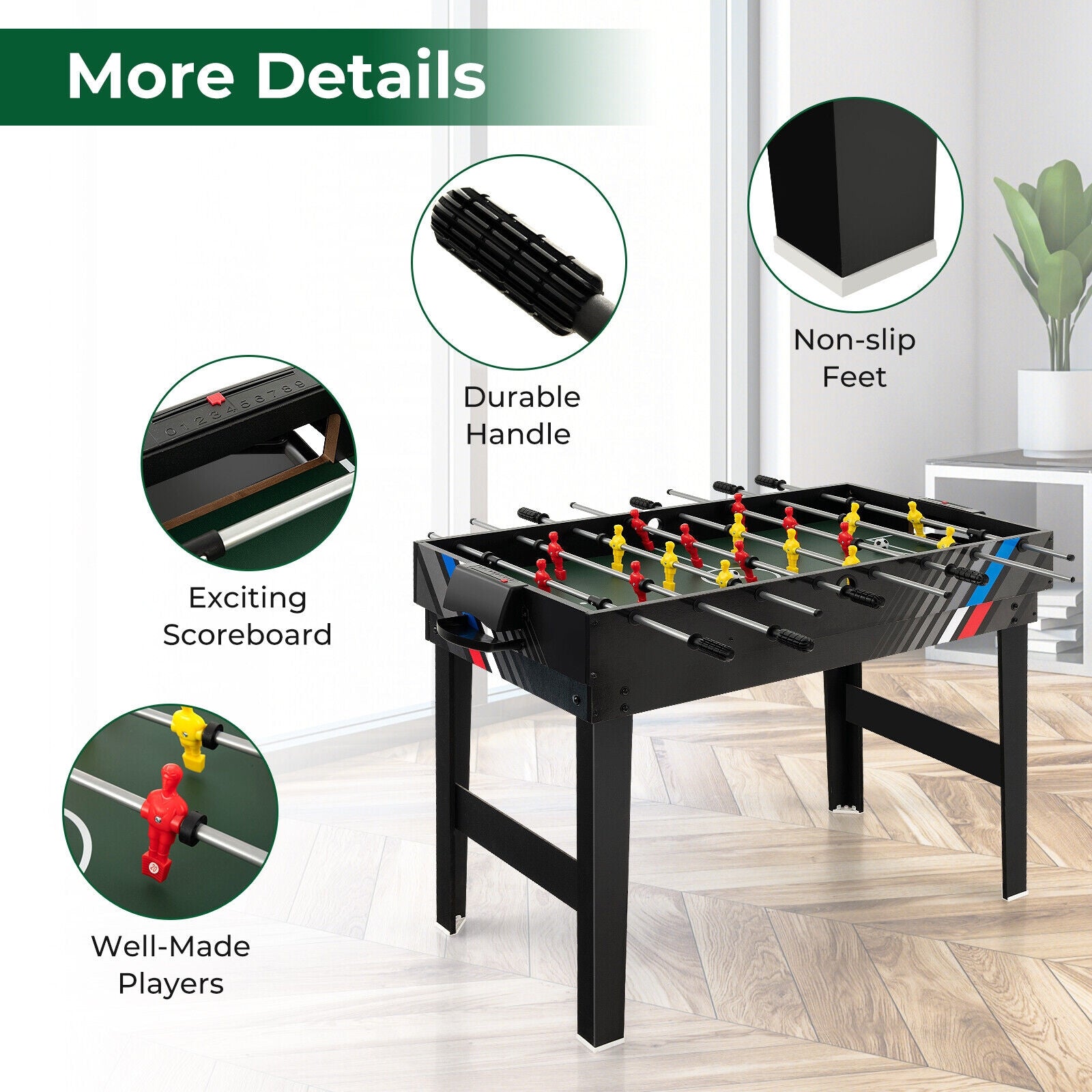 4-in-1 Multi Game Table with Pool Billiards Game Room at Gallery Canada