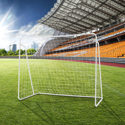 Soccer Goal for Backyard with Heavy Duty Frame and Ground Stakes, White Sport Equipments at Gallery Canada