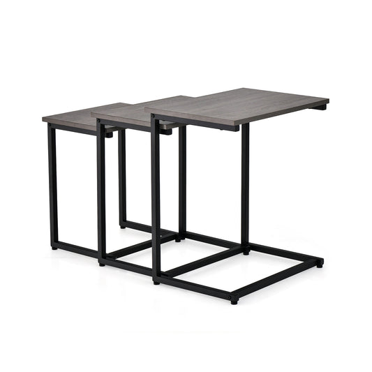 3 Piece Multifunctional Coffee End Table Set, Oak End & Side Tables Oak at Gallery Canada