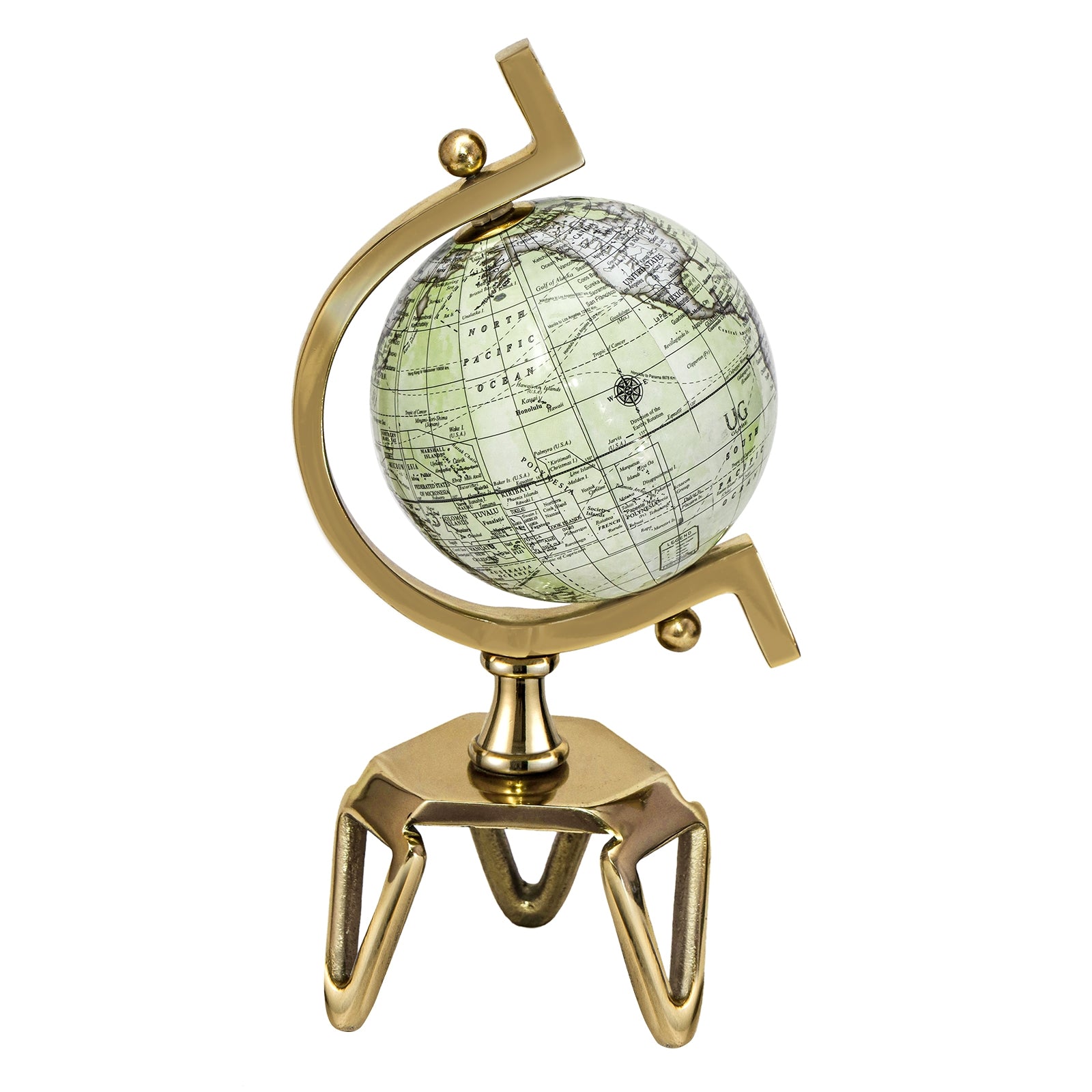 Educational Geographic 5/8/10 Inch World Globe with Triangle Metal Stand-5 inches Learning Toys at Gallery Canada