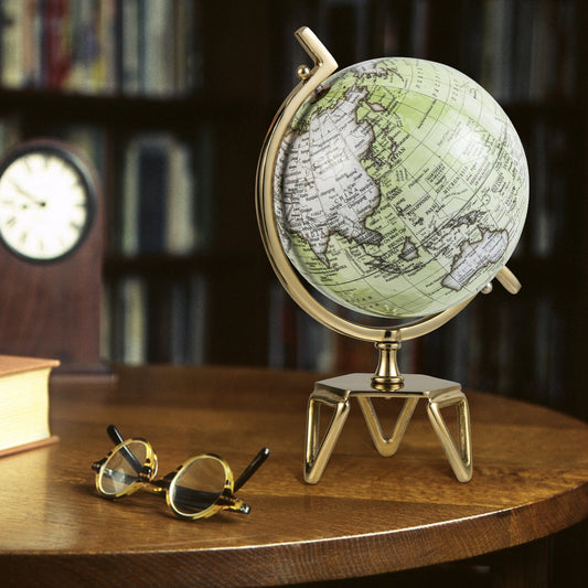 Educational Geographic 5/8/10 Inch World Globe with Triangle Metal Stand-10 inches - Gallery Canada
