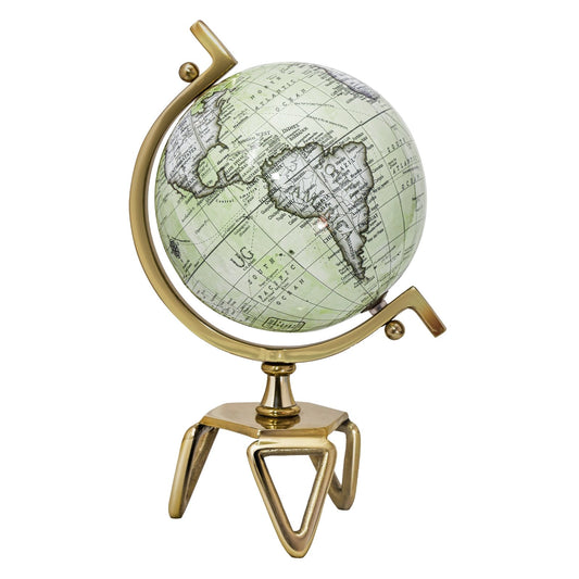 Educational Geographic 5/8/10 Inch World Globe with Triangle Metal Stand-8 inches - Gallery Canada