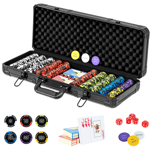 14 Gram Poker Chip Set, Black Game Room Black at Gallery Canada