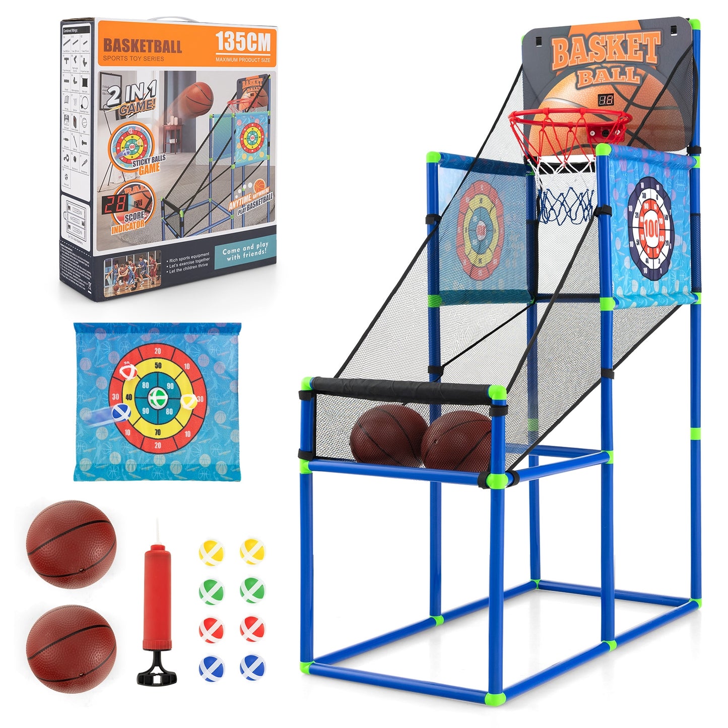 Kids Basketball Arcade Game, Electronic Scoreboard, Sound Effects Game Room at Gallery Canada