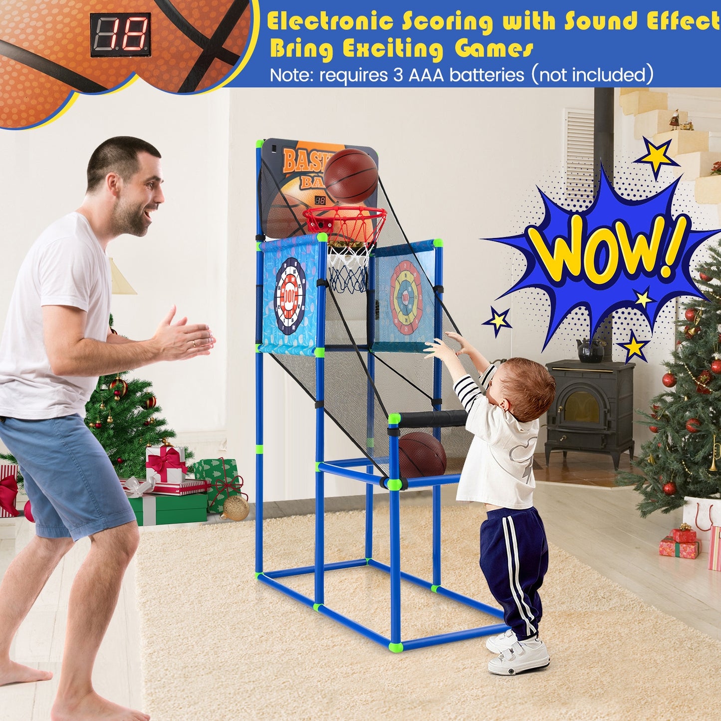 Kids Basketball Arcade Game, Electronic Scoreboard, Sound Effects Game Room at Gallery Canada