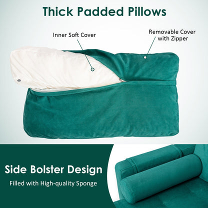 Modular 1/2/3/4-Seat L-Shaped Sectional Sofa Couch with Socket USB Port-3-Seat L-shaped, Teal Sofas & Loveseats at Gallery Canada