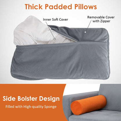 Modular L-shaped 3-Seat Sectional Sofa with Reversible Chaise and 2 USB Ports, Gray Sofas & Loveseats at Gallery Canada