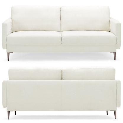 Modern Loveseat with Comfy Backrest Cushions, White Sofas & Loveseats at Gallery Canada
