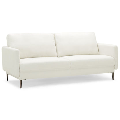 Modern Loveseat with Comfy Backrest Cushions, White Sofas & Loveseats at Gallery Canada