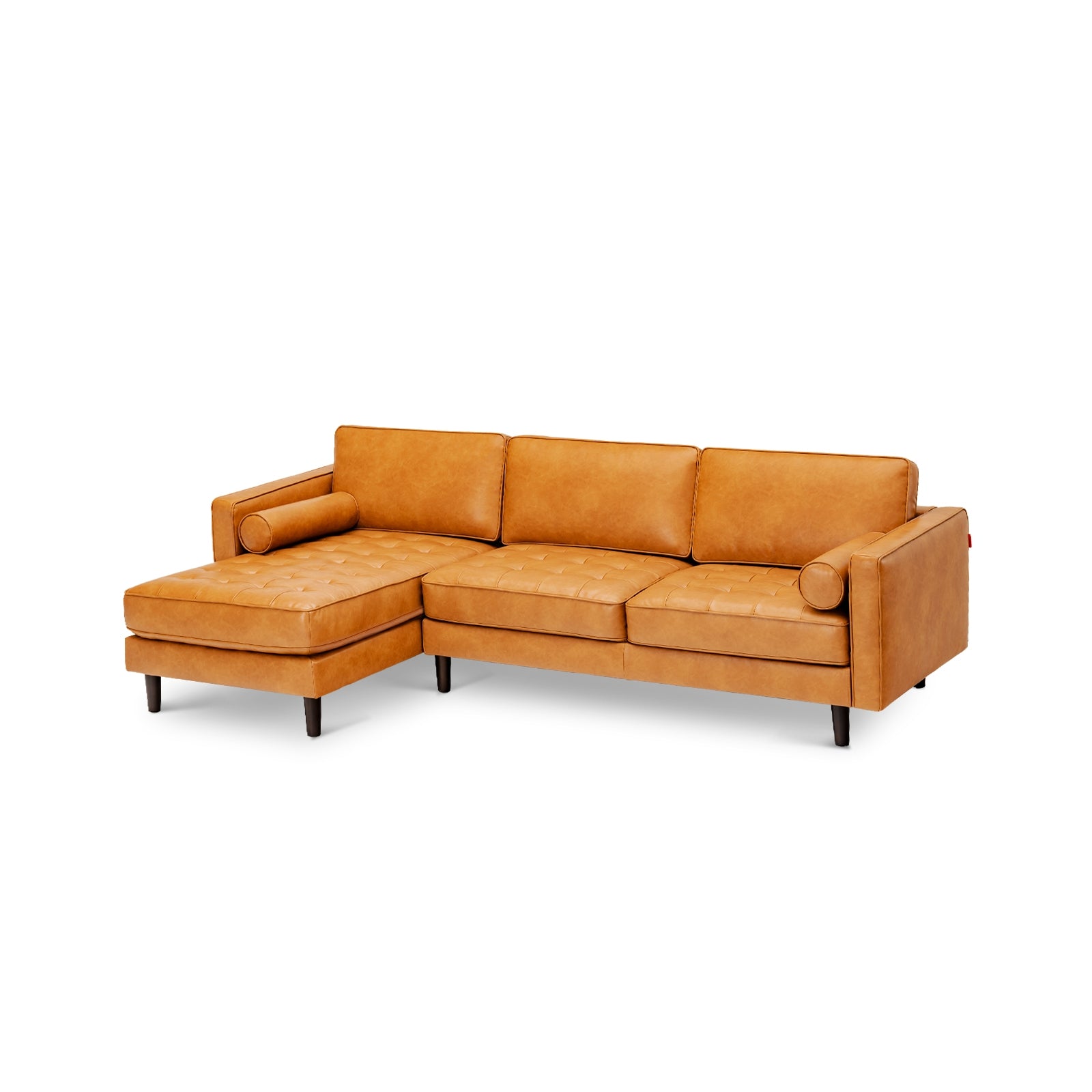 3-Seat L-Shaped Sectional Sofa Couch for Living Room, Orange Sofas & Loveseats at Gallery Canada