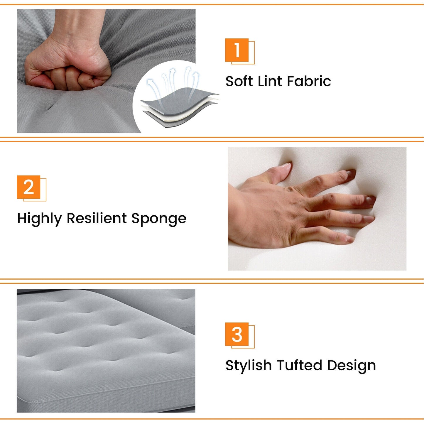 Modular L-shaped 4-Seat Sectional Sofa with Reversible Chaise and 2 USB Ports, Gray Sofas & Loveseats at Gallery Canada