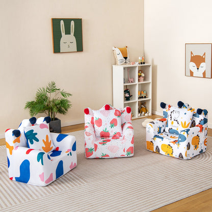 High-density Padding Kids Sofa with Armrest and Extra Pilow, Multicolor Kids Chairs & Seating at Gallery Canada