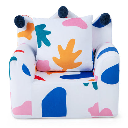 High-density Padding Kids Sofa with Armrest and Extra Pilow, Multicolor Kids Chairs & Seating at Gallery Canada