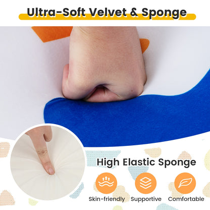 High-density Padding Kids Sofa with Armrest and Extra Pilow, Multicolor Kids Chairs & Seating at Gallery Canada