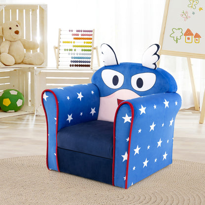Original Kids Sofa with Armrest and Thick Cushion, Blue Kids Chairs & Seating at Gallery Canada