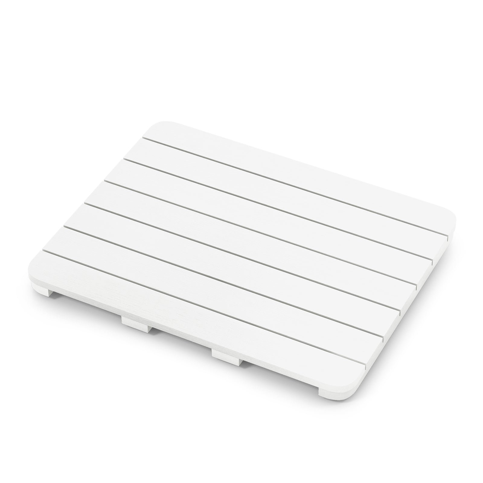 Waterproof HIPS Bath Spa Shower Mat, Non Slip Foot Pads, White Bath Safety White at Gallery Canada