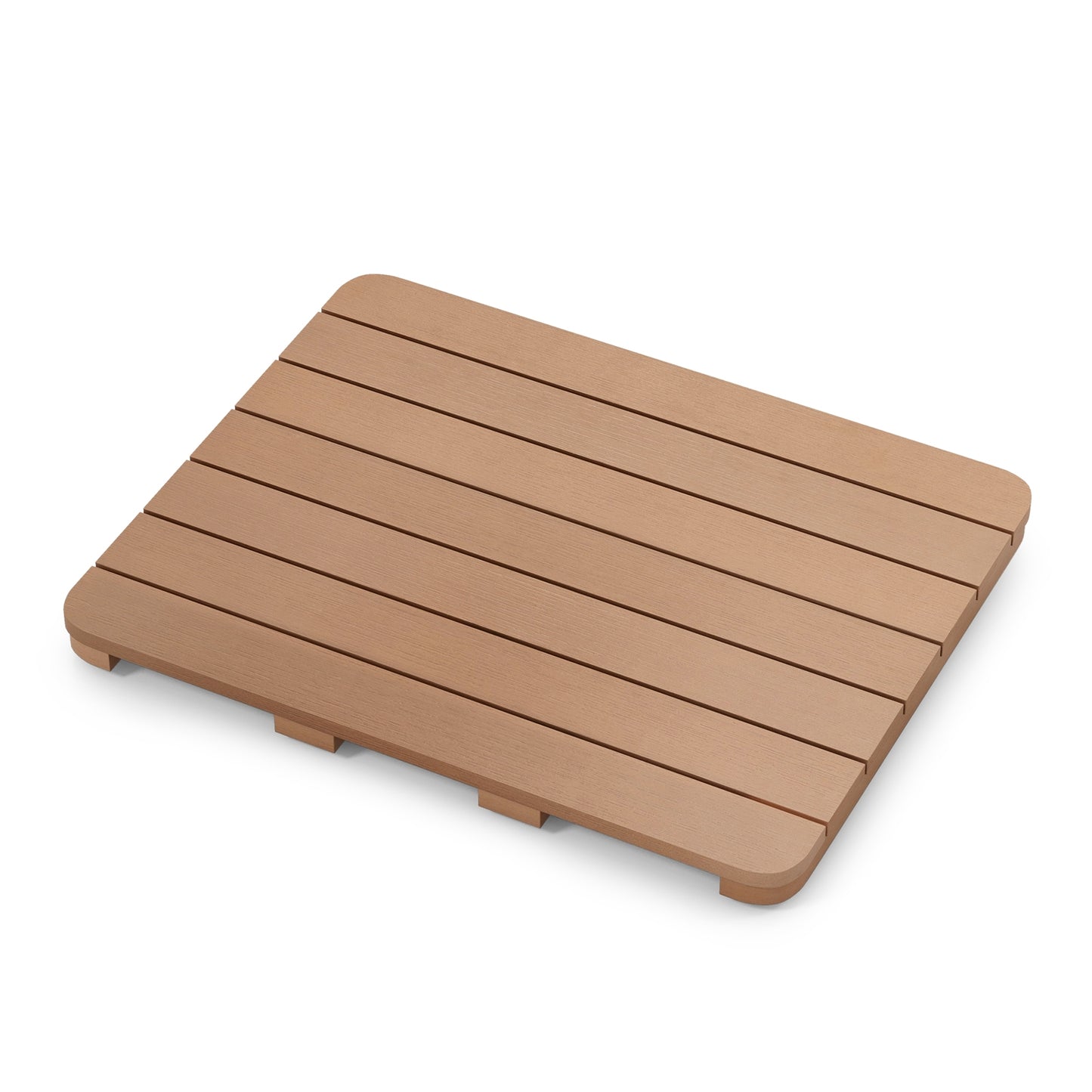 Waterproof HIPS Bath Spa Shower Mat, Non Slip Foot Pads, Brown Bath Safety at Gallery Canada