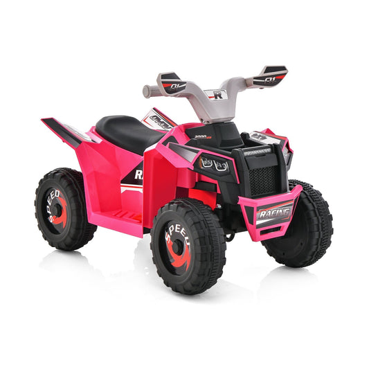 Kids Ride on ATV 4 Wheeler Quad Toy Car with Direction Control, Pink - Gallery Canada