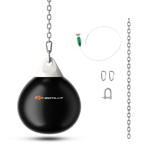 21 Inch Water Punching Bag, Adjustable Metal Chain, Black Boxing & Martial Arts Black at Gallery Canada