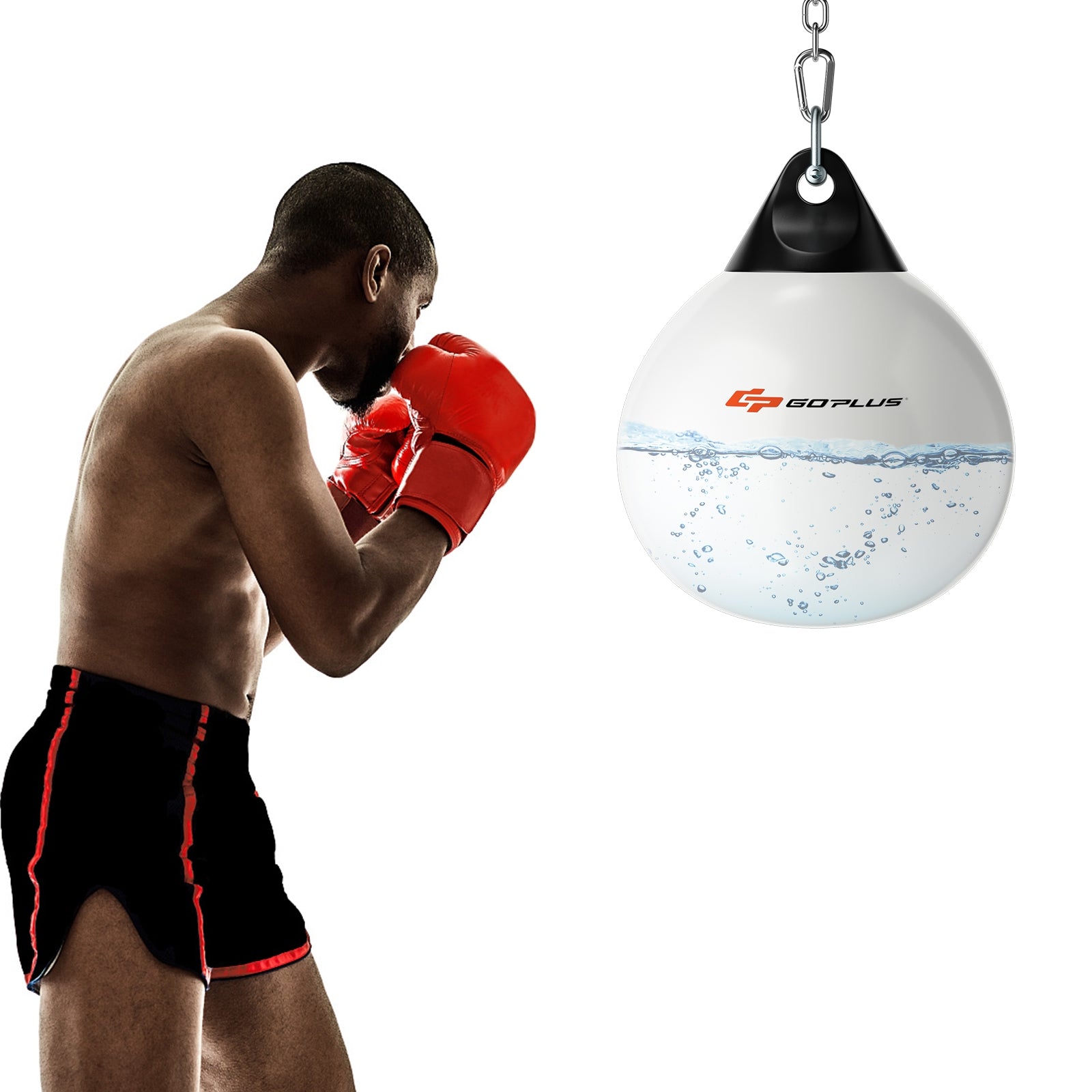 21 Inch Water Punching Bag with Adjustable Metal Chain, White Boxing & Martial Arts at Gallery Canada