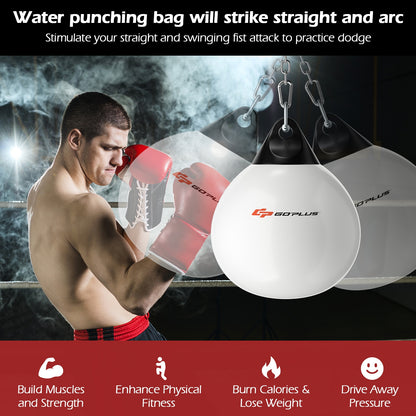 21 Inch Water Punching Bag with Adjustable Metal Chain, White Boxing & Martial Arts at Gallery Canada