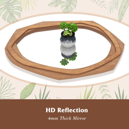 Large Water Proof Irregular Framed Decoration Wall Mirror with Expansion Screws, Natural Wall Mirrors at Gallery Canada