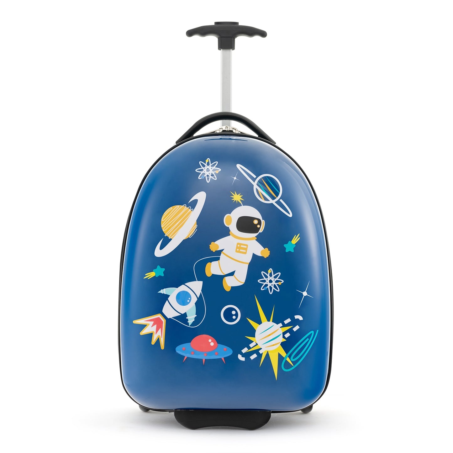 16 Inch Kids Carry-On Luggage Hard Shell Suitcase with Wheels, Blue Kids Luggage at Gallery Canada