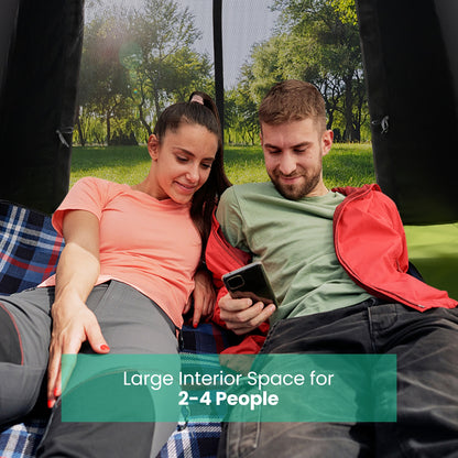 2-4 Person Pop-Up Camping Tent, Removable Rainfly, Beige Tents at Gallery Canada