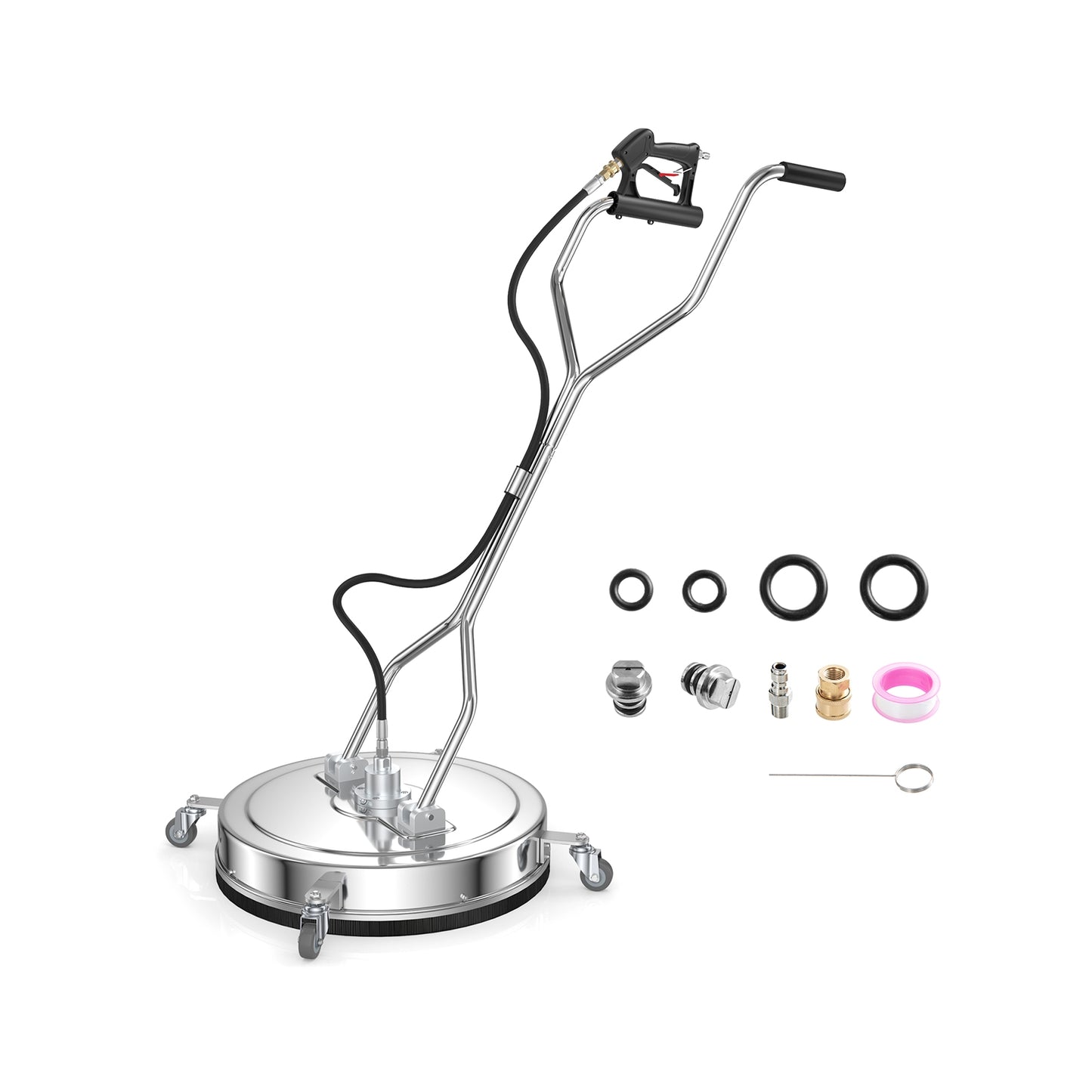 Pressure Washer Surface Cleaner Attachment, Silver Pressure Washers Silver at Gallery Canada