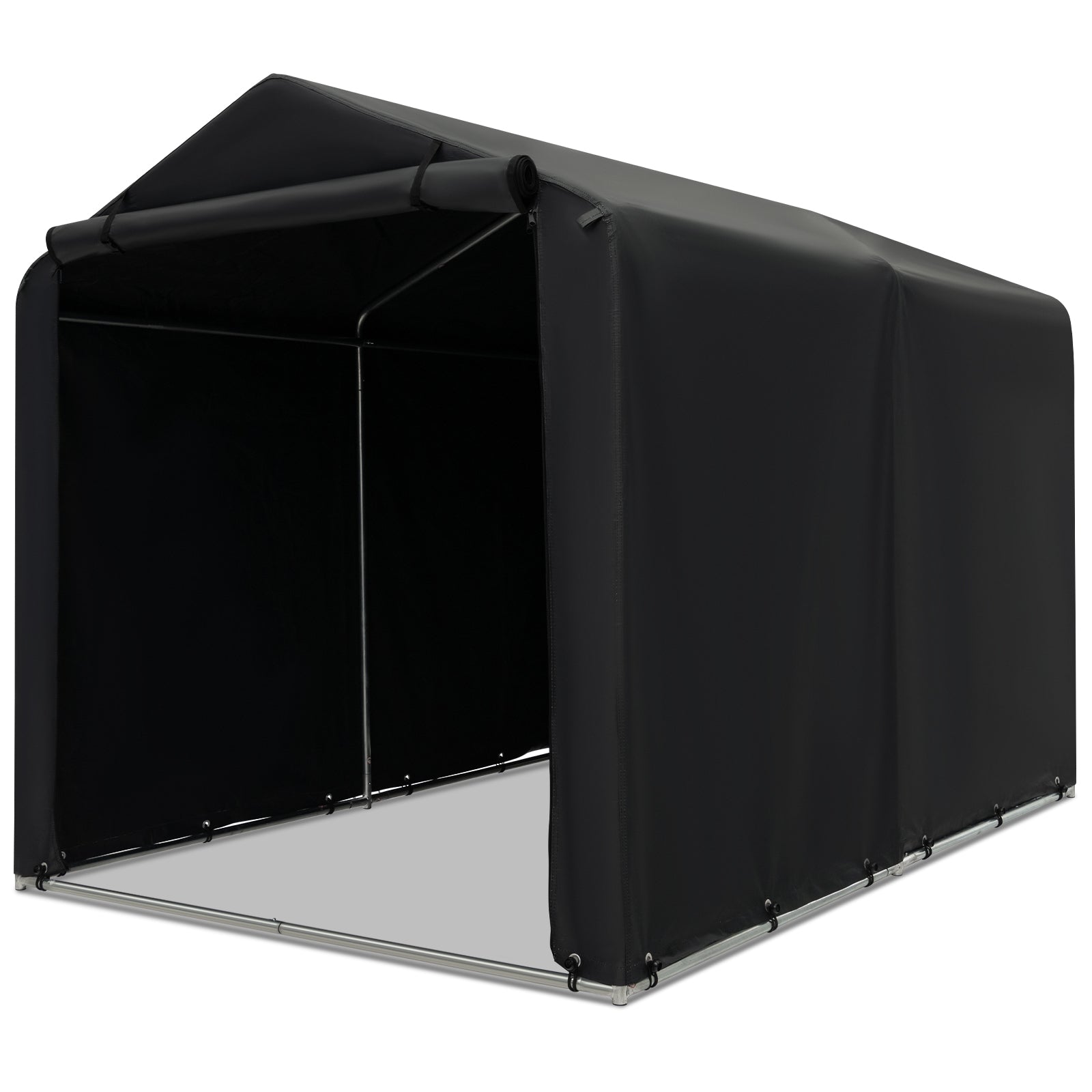 7 x 5.2FT Storage Shelter, Bike Tent With Waterproof Cover, Gray Carports at Gallery Canada