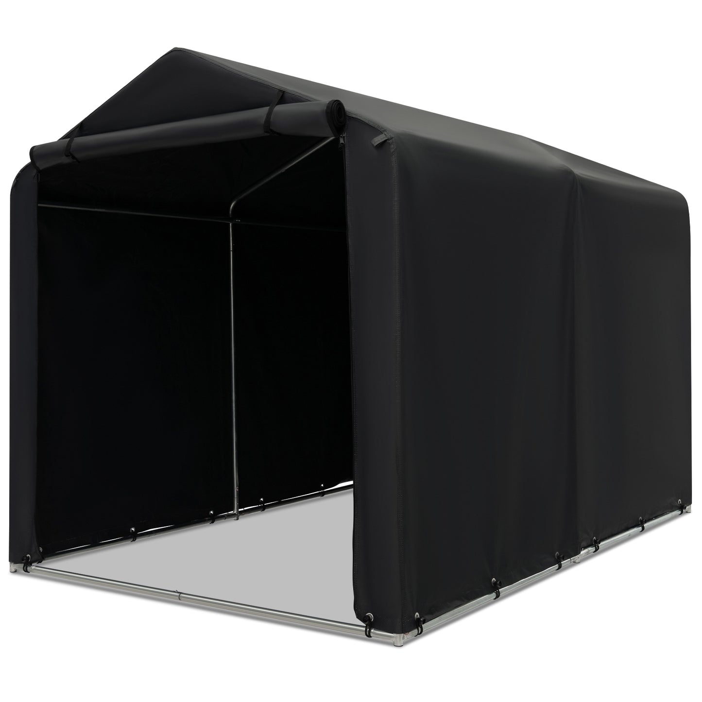 7 x 5.2FT Storage Shelter, Bike Tent With Waterproof Cover, Gray Carports at Gallery Canada