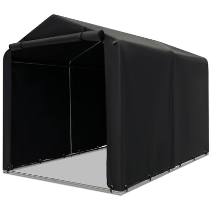 7 x 5.2FT Storage Shelter, Bike Tent With Waterproof Cover, Gray Carports at Gallery Canada