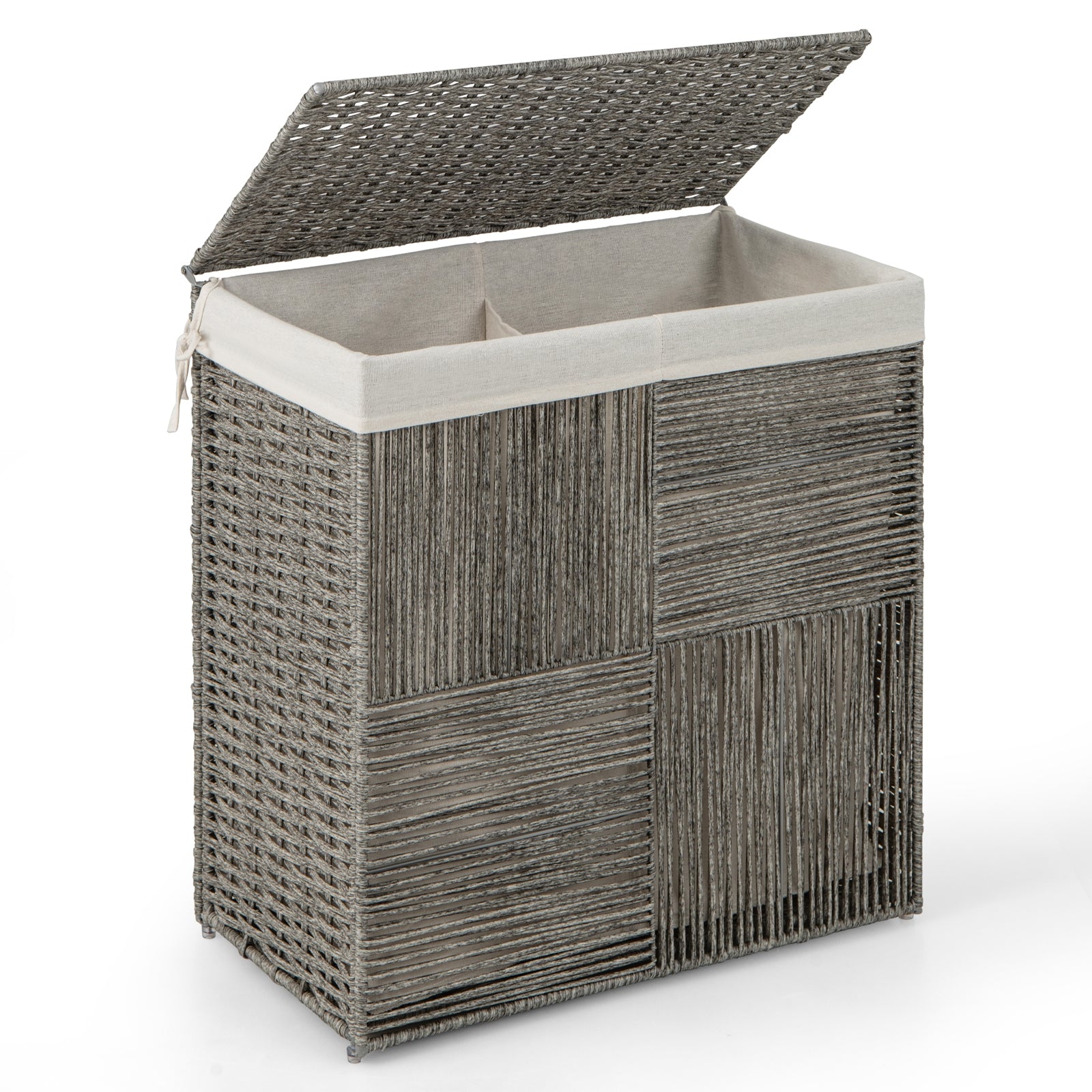 29 Gallons Laundry Hamper, Removable Liner Bag, Gray Laundry Baskets at Gallery Canada