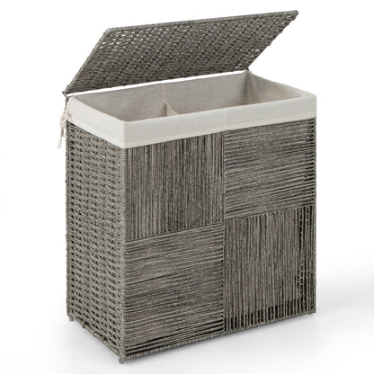 29 Gallons Laundry Hamper, Removable Liner Bag, Gray Laundry Baskets Gray at Gallery Canada