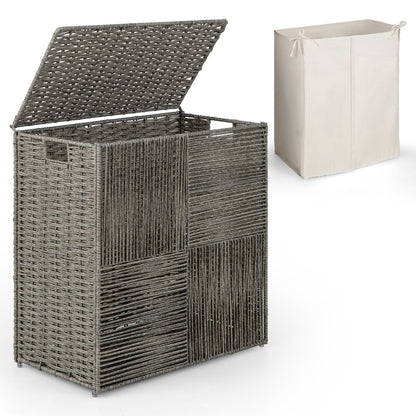 29 Gallons Laundry Hamper, Removable Liner Bag, Gray Laundry Baskets at Gallery Canada
