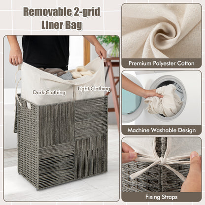 29 Gallons Laundry Hamper, Removable Liner Bag, Gray Laundry Baskets at Gallery Canada