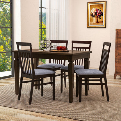 Upholstered Dining Chair Set of 2, Brown