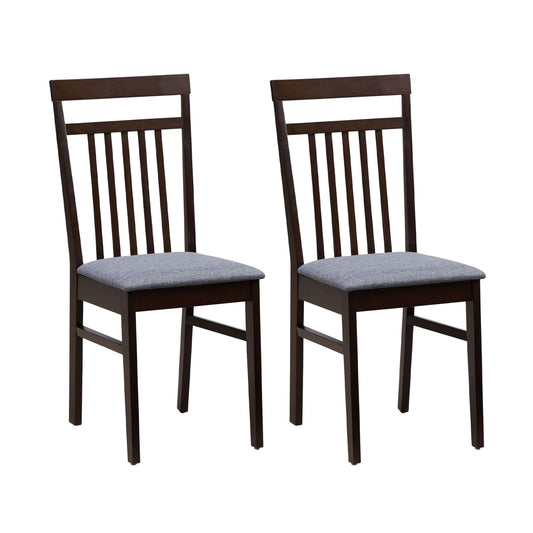 Upholstered Dining Chair Set of 2, Brown - Gallery Canada
