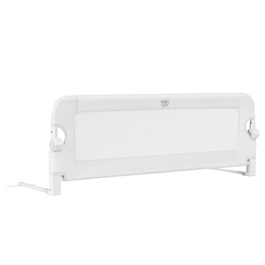 48 Inch Breathable Baby Swing Down Safety Bed Rail Guard, White - Gallery Canada