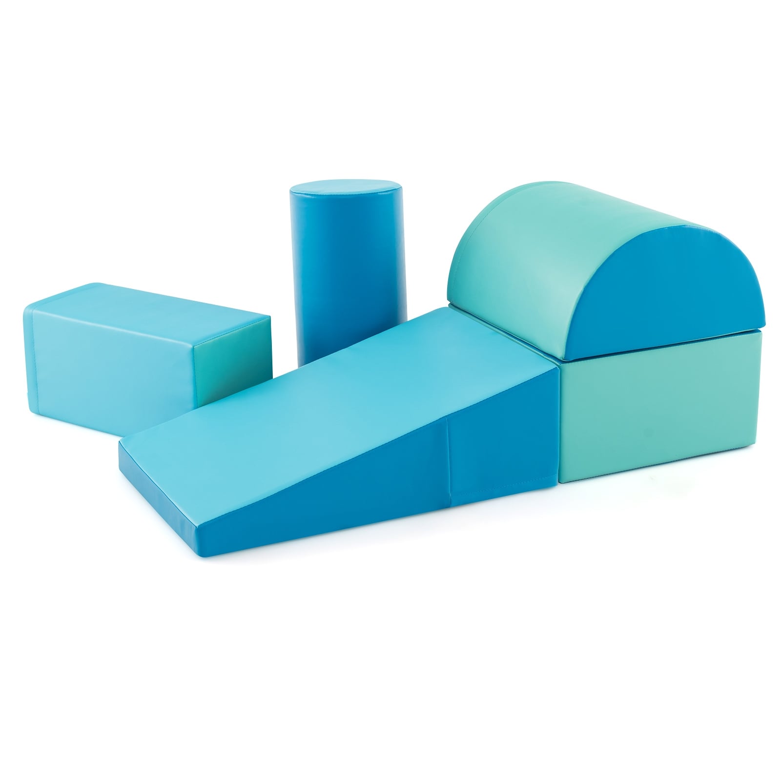 5-Piece Kids Climb And Crawl Activity Playset, Navy Climbers & Slides Navy at Gallery Canada