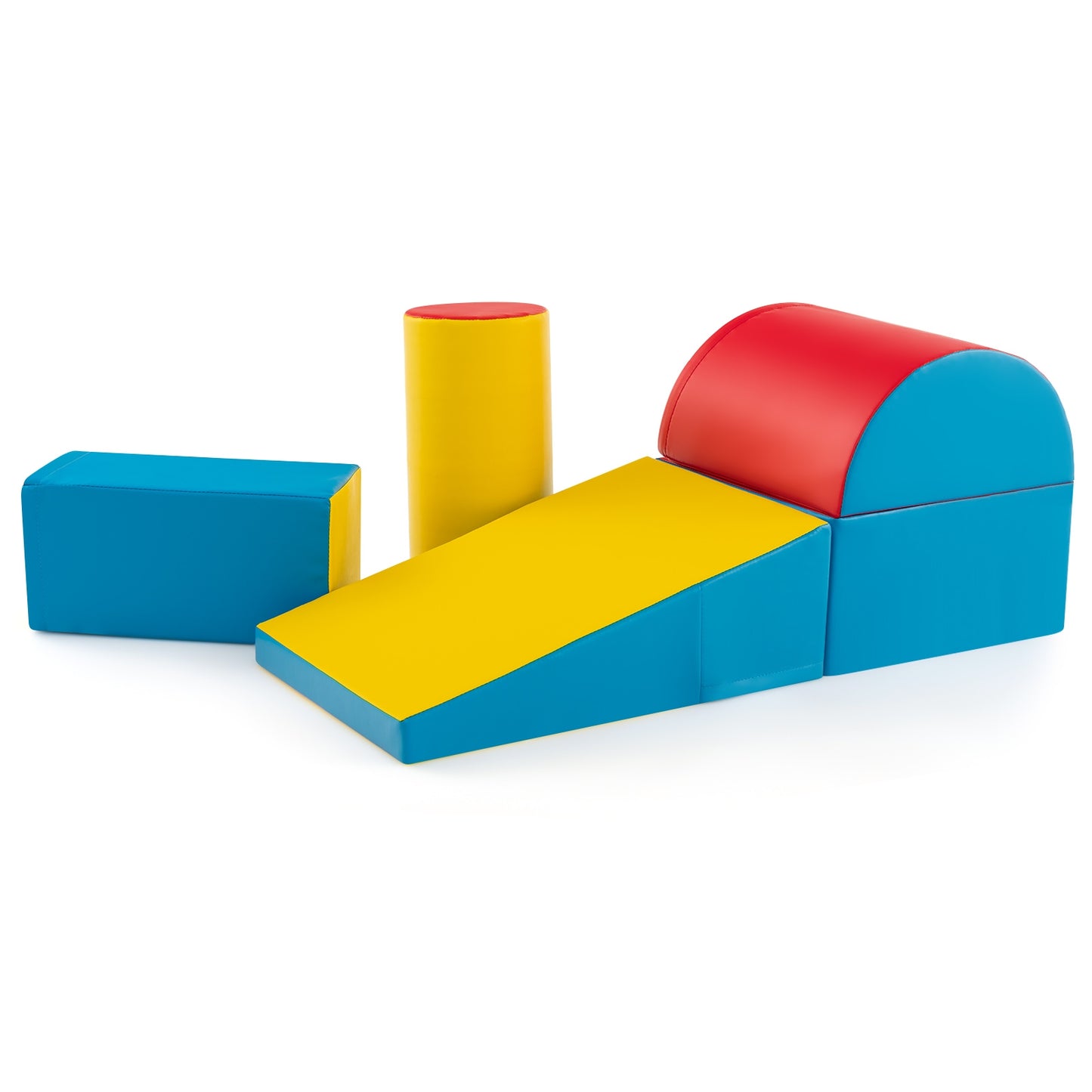 5-Piece Kids Climb and Crawl Activity Playset, Red Climbers & Slides at Gallery Canada