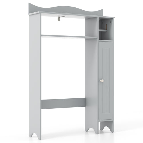 Over The Toilet Storage Cabinet, Toilet Paper Holder, Gray