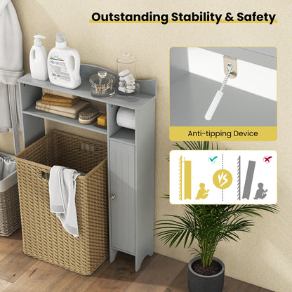 Over The Toilet Storage Cabinet, Toilet Paper Holder, Gray Bathroom Etagere at Gallery Canada