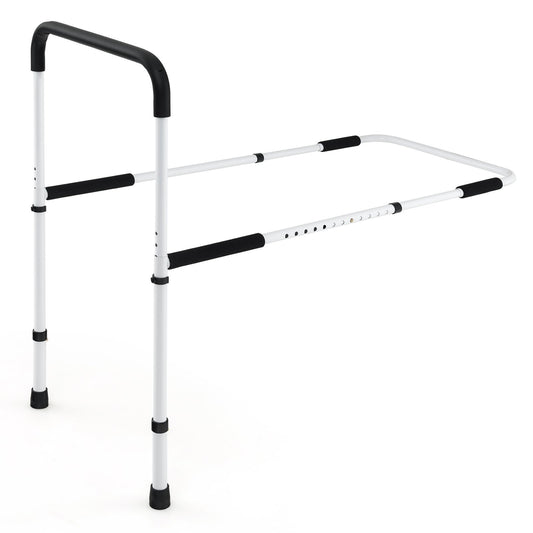 Bed Assist Rail Adjustable Fall Prevention, Silver