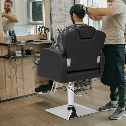Heavy Duty Salon Chair with 360 Degrees Swivel, Black