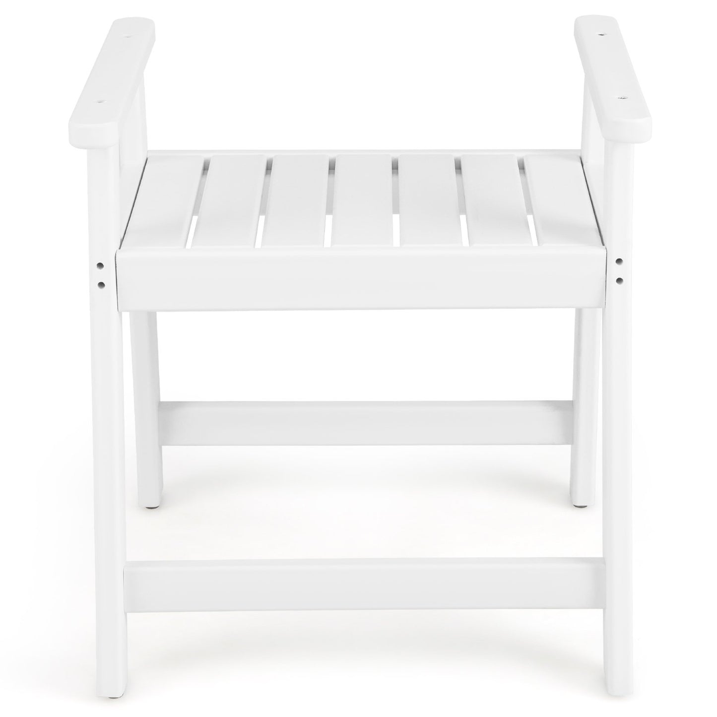 Heavy Duty Shower Bench with Arms for Inside Shower Shaving Legs, White