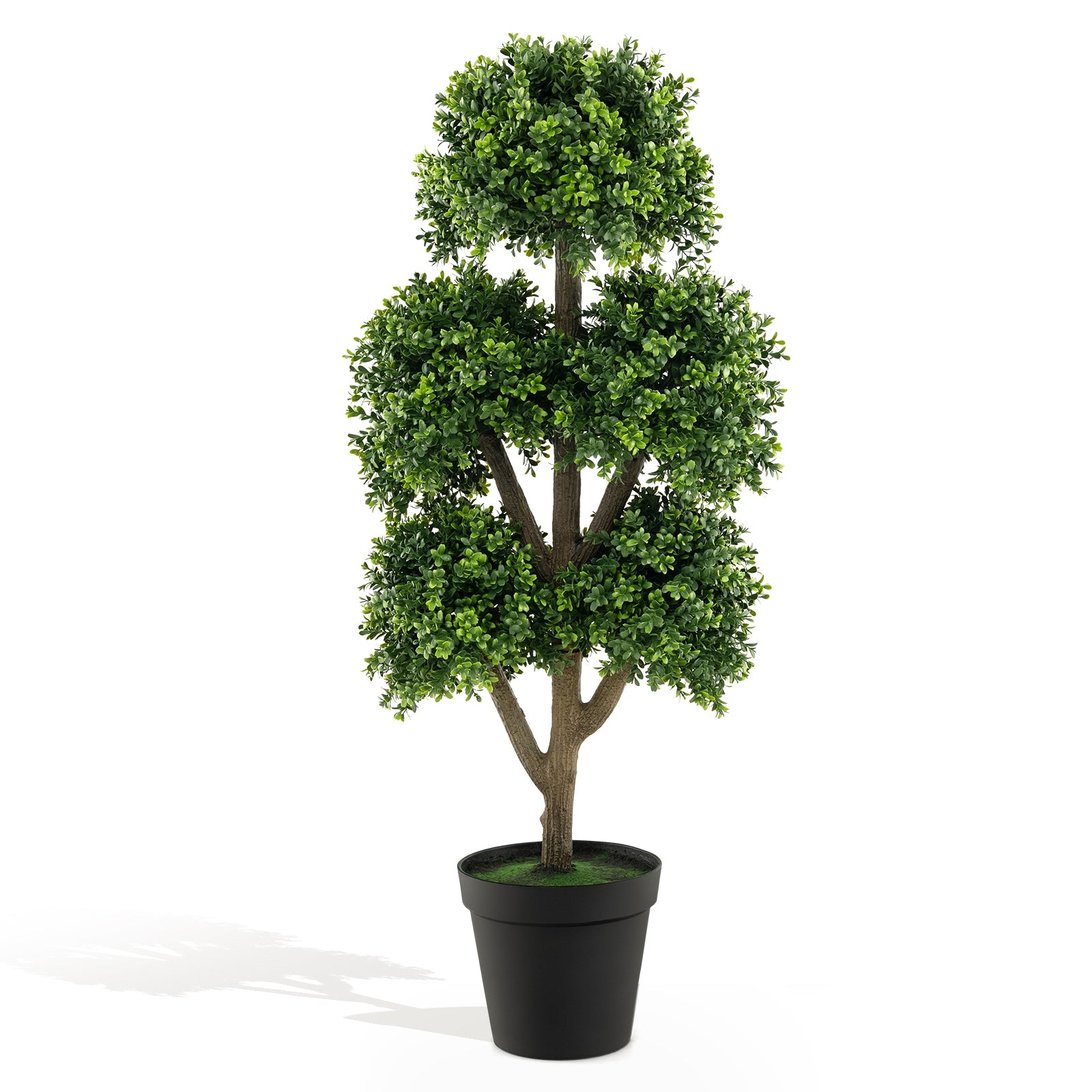 45 Inch Artificial Boxwood Topiary Ball Tree Faux Plants at Gallery Canada