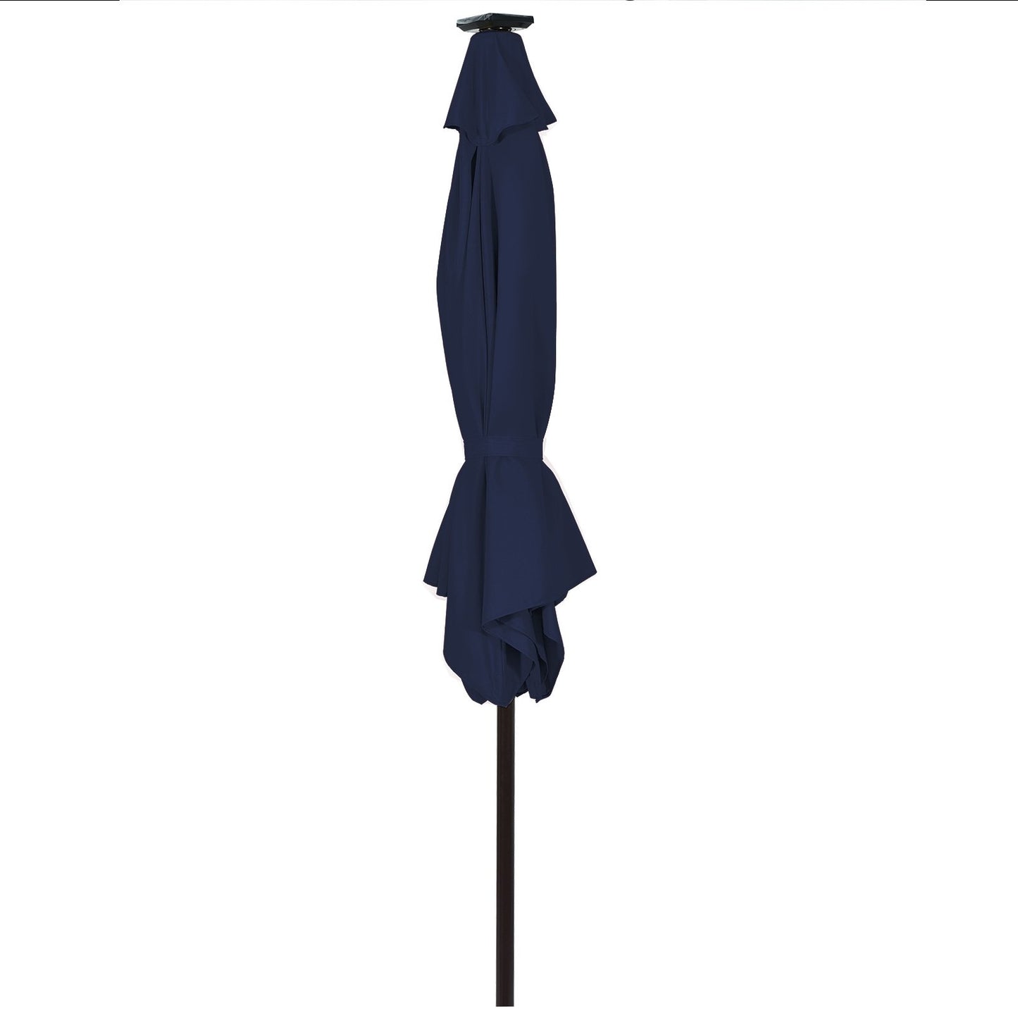 10 Feet Outdoor Patio umbrella with Bright Solar LED Lights, Dark Blue