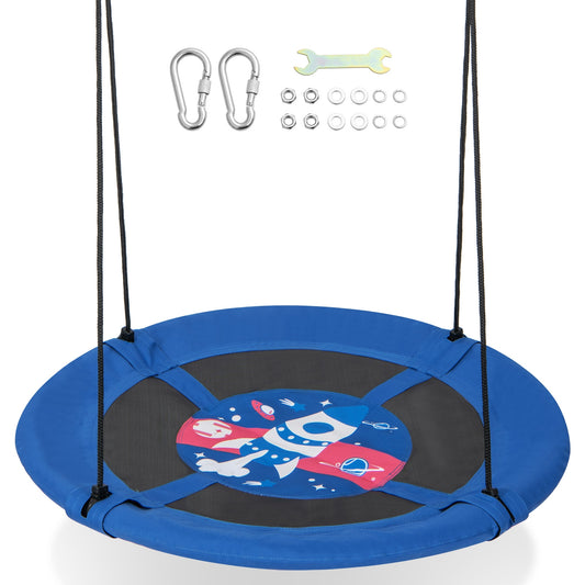 40 Inches Saucer Tree Swing, Adjustable Ropes, 900D Oxford Fabric, Rocket Swing & Playsets Options at Gallery Canada